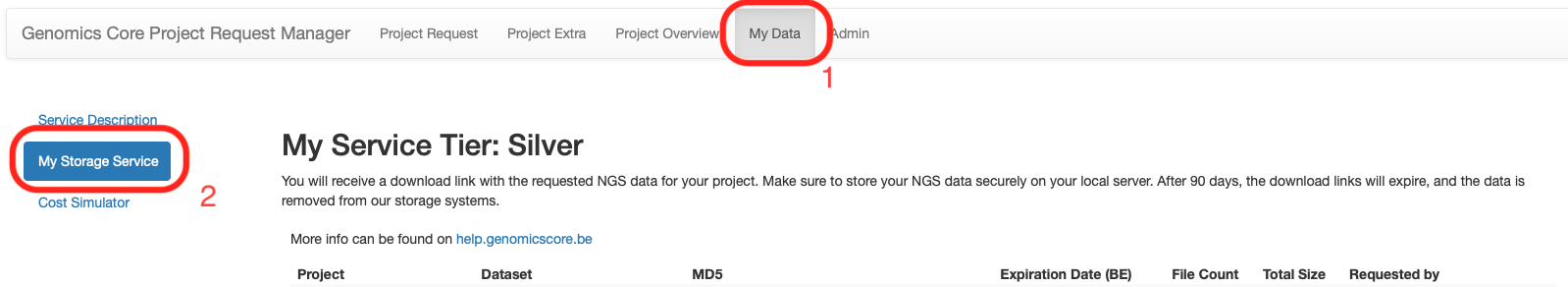 Silver Tier Service Page
